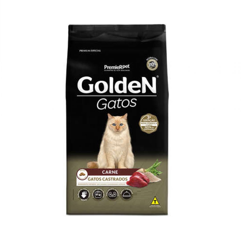 Golden Gatos Castrados Carne Adulto KG